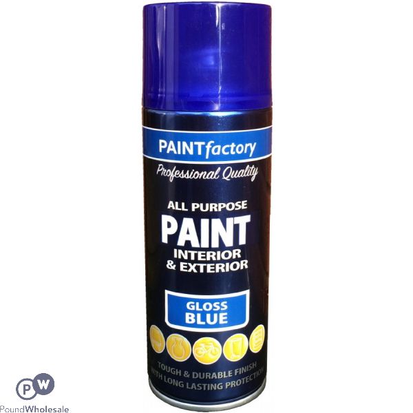 All Purpose Blue Gloss Spray Paint 400ml (metal,wood And Plastic)