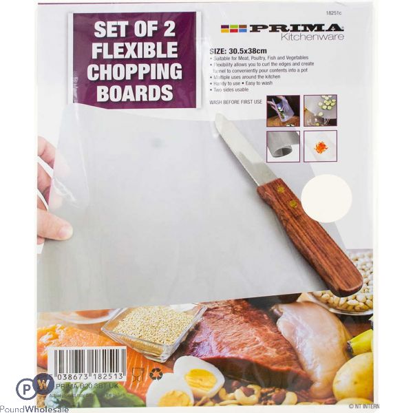 PRIMA FLEXIBLE CHOPPING BOARDS 2 PACK