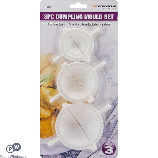 Prima Dumpling Mould Set Assorted Sizes 3 Pack