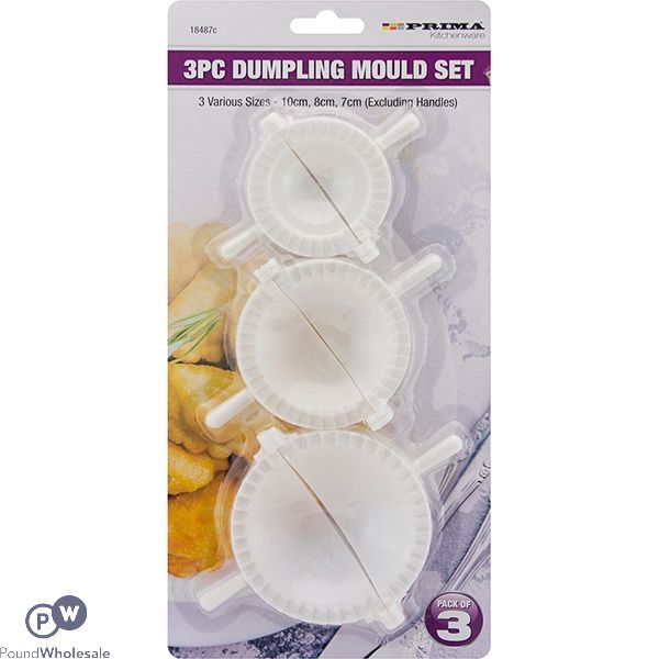 PRIMA DUMPLING MOULD SET ASSORTED SIZES 3 PACK