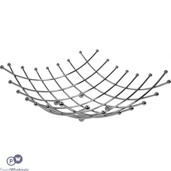 PRIMA CHROME PLATED WIRE FRUIT BASKET 