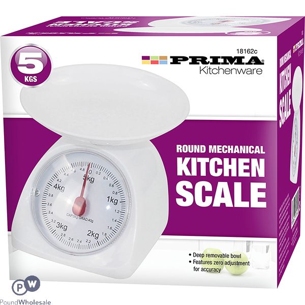 PRIMA ROUND MECHANICAL KITCHEN SCALE 5KG