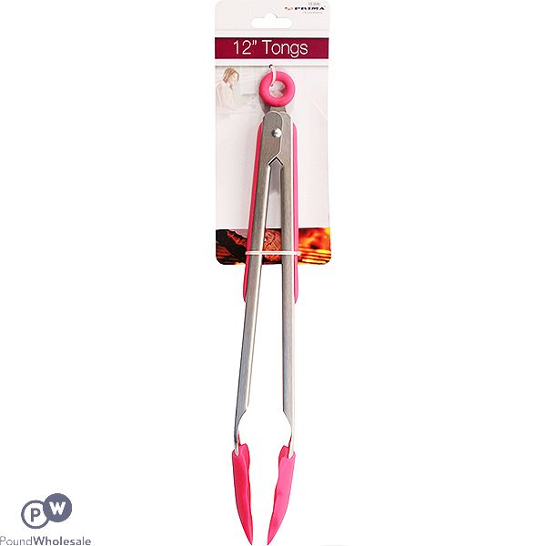 PRIMA SILICONE TONGS 12"