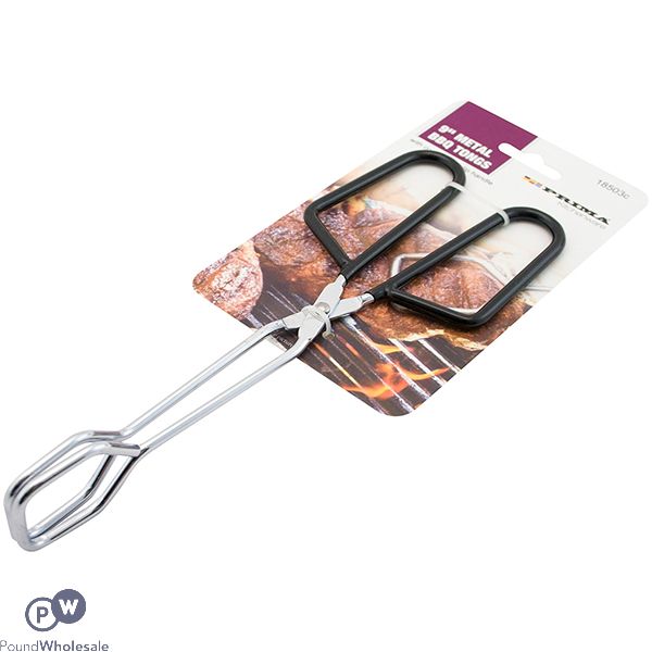 PRIMA METAL BBQ TONGS 9"