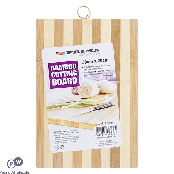 PRIMA BAMBOO CUTTING BOARD 30CM X 20CM