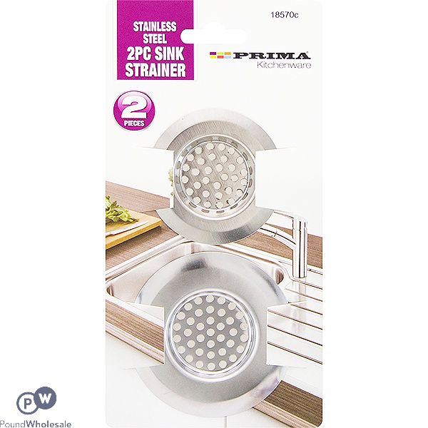 Prima Stainless Steel Sink Strainer 2pc