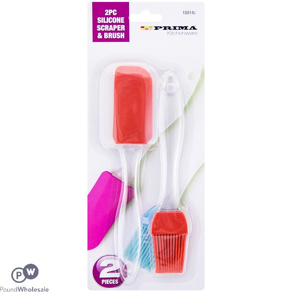 Prima Silicone Scraper & Brush Set 2pc