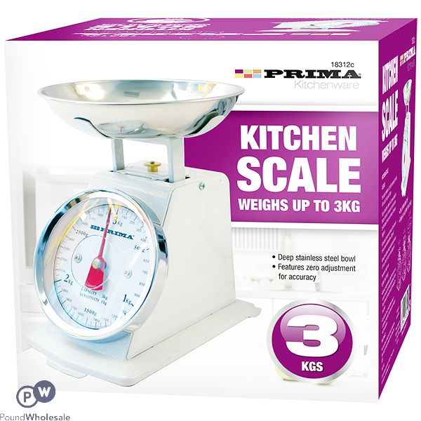 Prima Mechanical Cream Retro Kitchen Scale 3kg