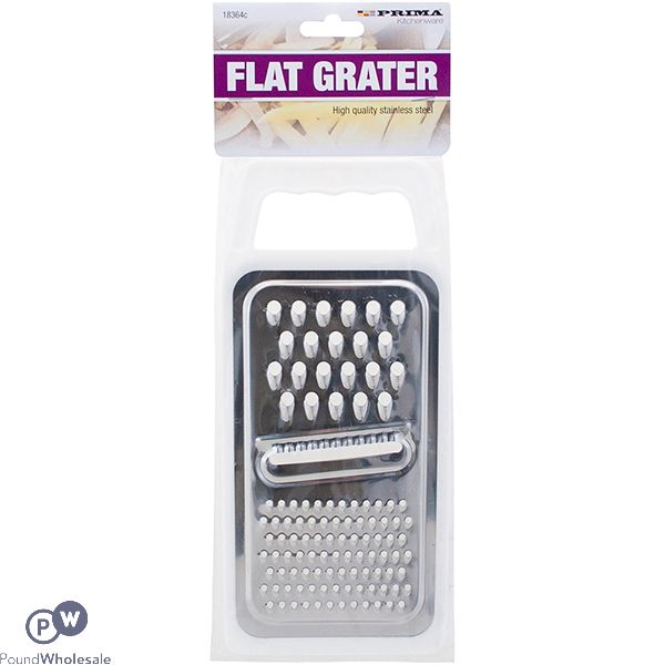 Prima Stainless Steel 3-in-1 Flat Grater