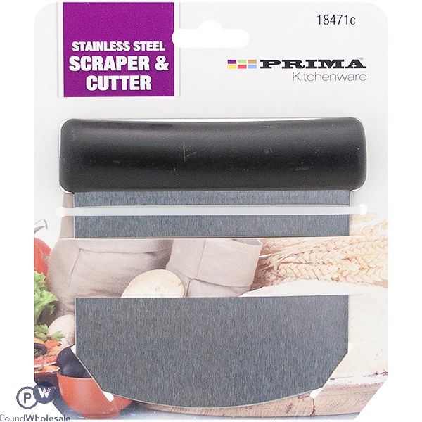 PRIMA STAINLESS STEEL SCRAPER & CUTTER 11CM