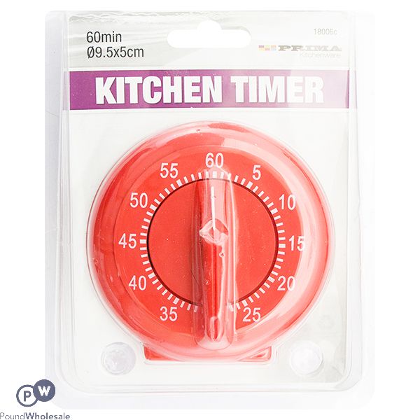 PRIMA RED 60-MINUTE KITCHEN TIMER