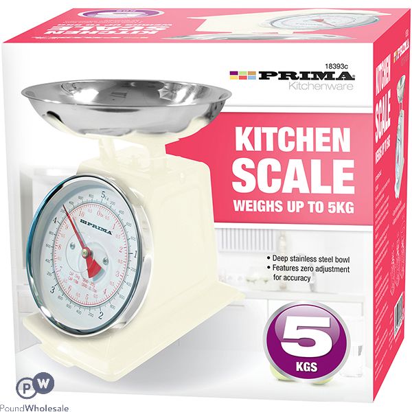 Prima Cream Mechanical Kitchen Scale 5kg