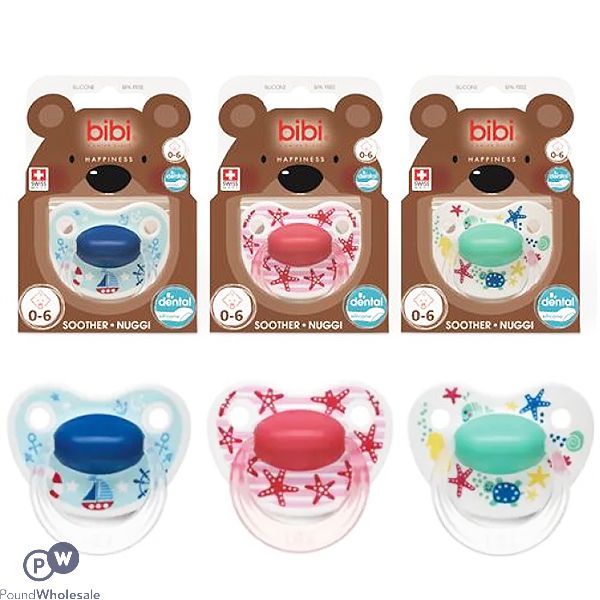 Bibi Happiness 0-6 Months Silicone Soother Cdu Assorted