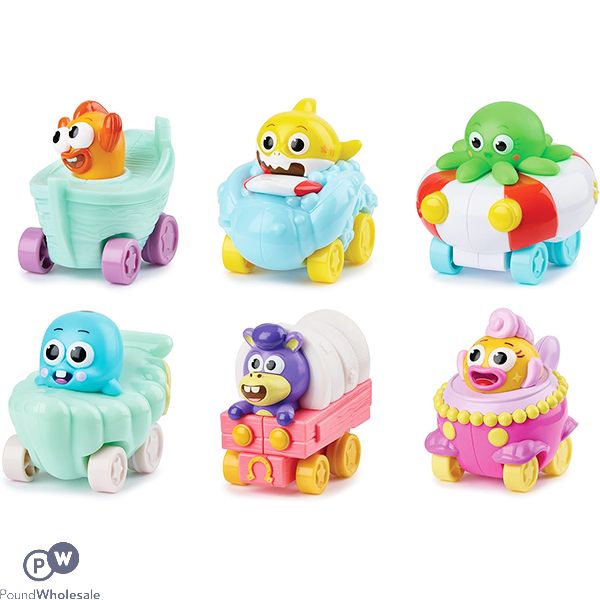 Baby Shark's Big Show Pull-Back-And-Go Sea Vehicles Assorted