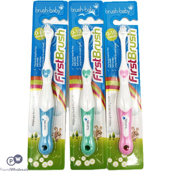 Brush Baby 0-18m Firstbrush Baby Toothbrush Assorted Colours