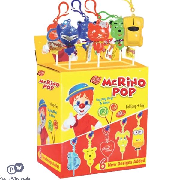 Mcrino Assorted Lollipop Toys 24pc Expired