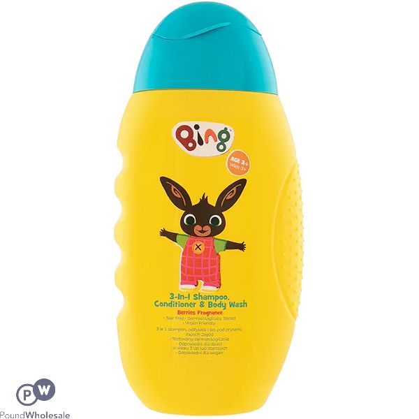 Bing Kids Berries 3-in-1 Shampoo, Conditioner & Body Wash 300ml