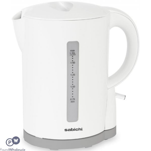 Sabichi 1.7 Litre Cordless Kettle White