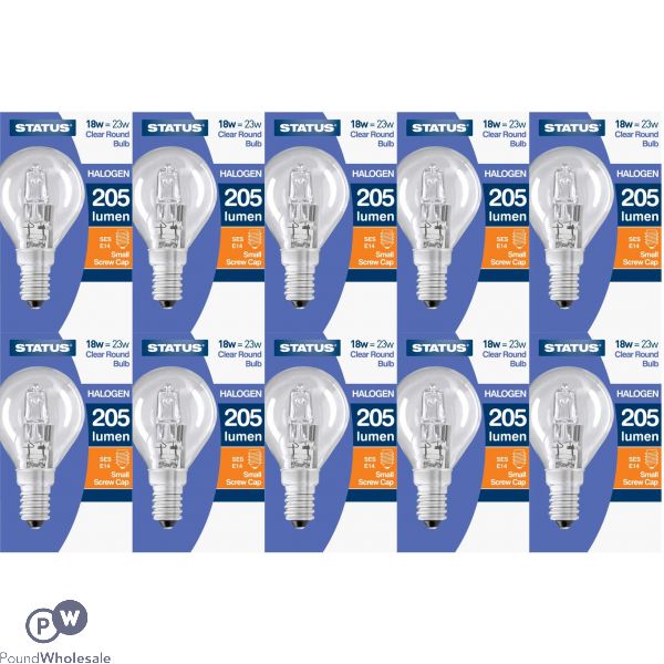 Status 18w=25w Halogen Round Bulb Ses