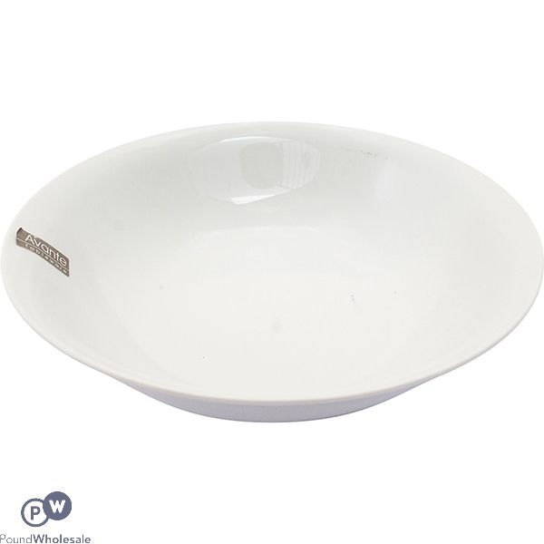 Avante Plain White Salad Bowl 23cm