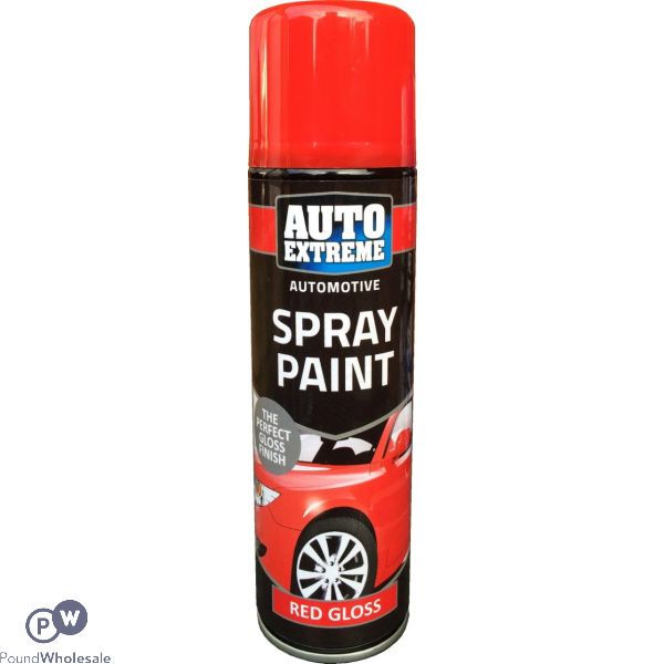 Auto Extreme Automotive Red Gloss Spray Paint 250ml