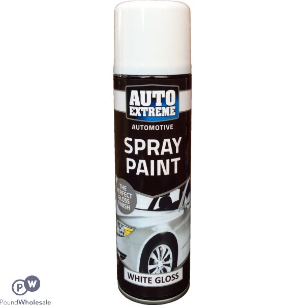 Auto Extreme Automotive White Gloss Spray Paint 250ml