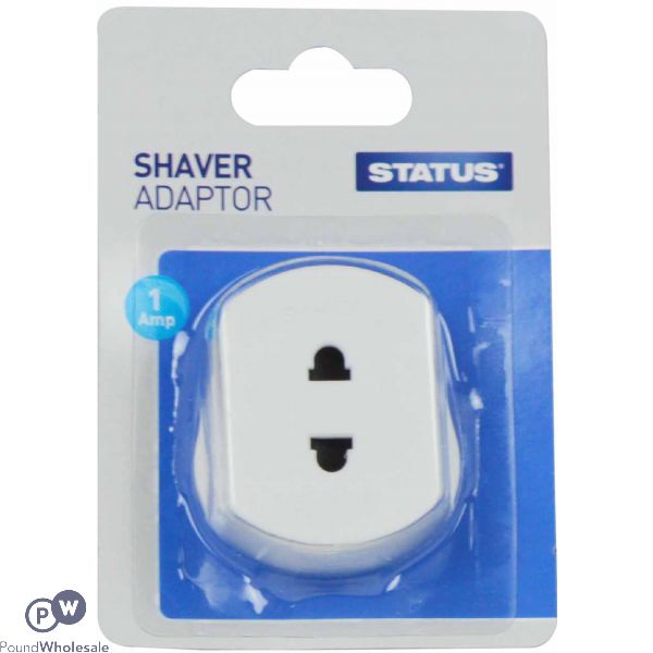 1 AMP SHAVER ADAPTER SINGLE IN BLISTER 