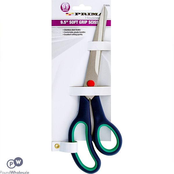 PRIMA SOFT GRIP STAINLESS STEEL SCISSORS 9.5"