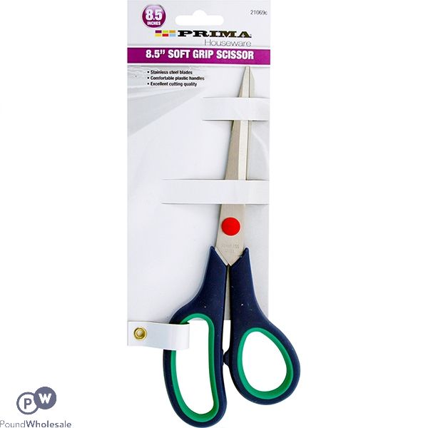 Prima Soft Grip Stainless Steel Scissors 8.5"