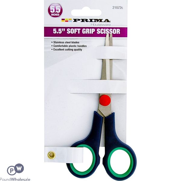 Prima Soft Grip Stainless Steel Scissors 5.5"