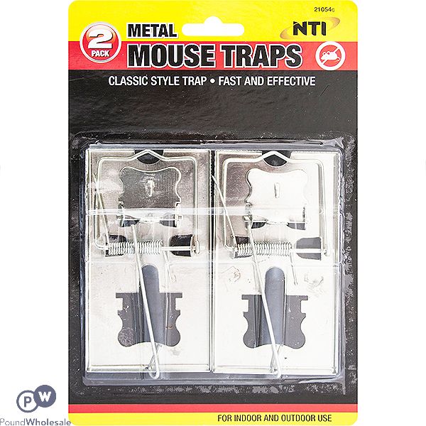 Classic Metal Mouse Traps 2 Pack