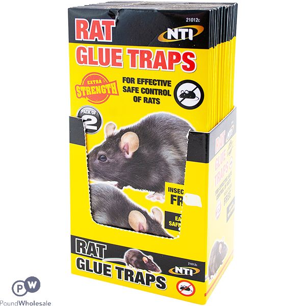 Extra Strength Rat Glue Traps 2 Pack Cdu