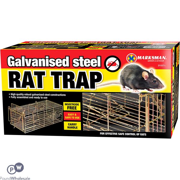 MARKSMAN GALVANISED STEEL RAT TRAP CAGE