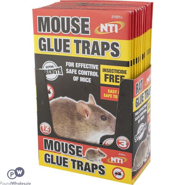 MOUSE GLUE TRAPS 3 PACK CDU