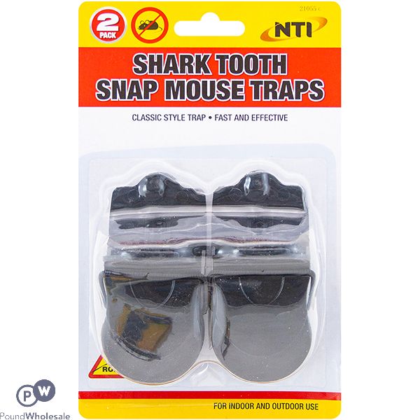 Shark Tooth Snap Mouse Traps 2 Pack