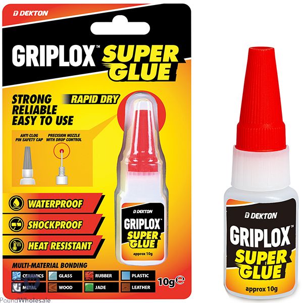Dekton Griplox Rapid Dry Multi-material Super Glue 10g