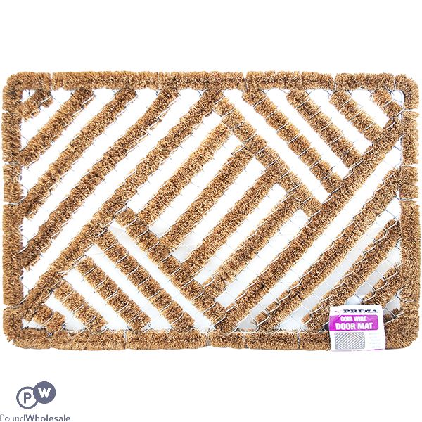 PRIMA COIR WIRE NATURAL DOOR MAT 40CM X 60CM