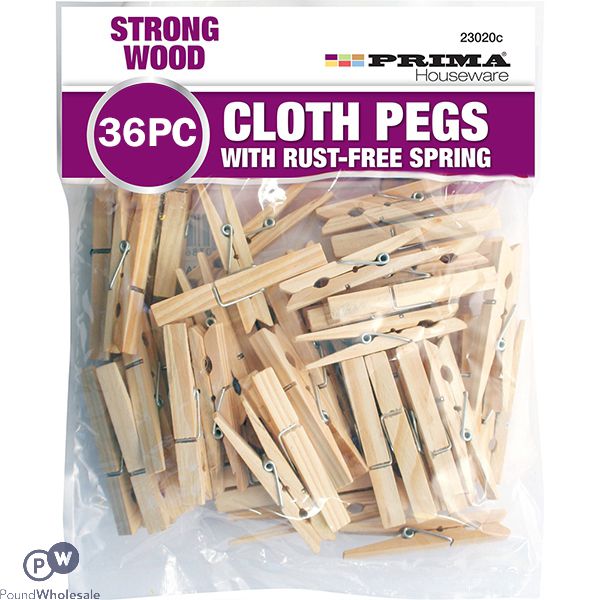 Prima Rust-free Spring Clothes Pegs 48 Pack