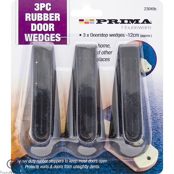 PRIMA RUBBER DOOR WEDGES 3PC