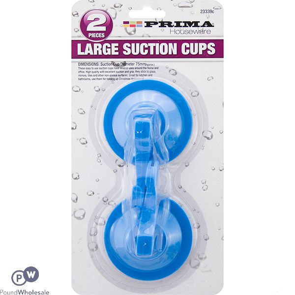 Prima Large Suction Cup Hooks 2pc