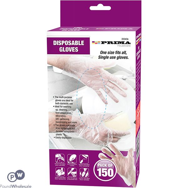 Prima Disposable Gloves Dispensing Box 150pc