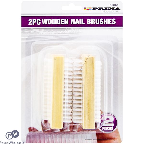 Prima Wooden Nail Brushes 2pc