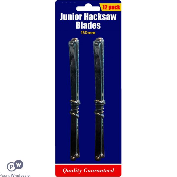 Junior Hacksaw Replacement Blades 6" 12 Pack