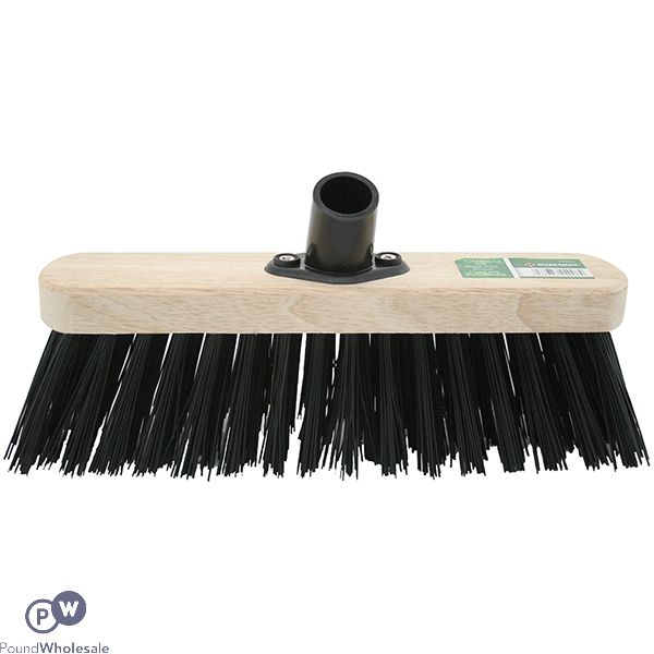 MARKSMAN STIFF BLACK PVC BROOM HEAD 12"