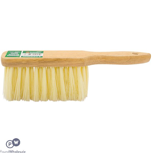 MARKSMAN SOFT CREAM VARNISHED HAND BRUSH 11"