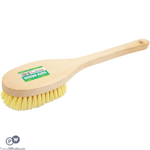 Marksman Long Wood Handle Bath Brush