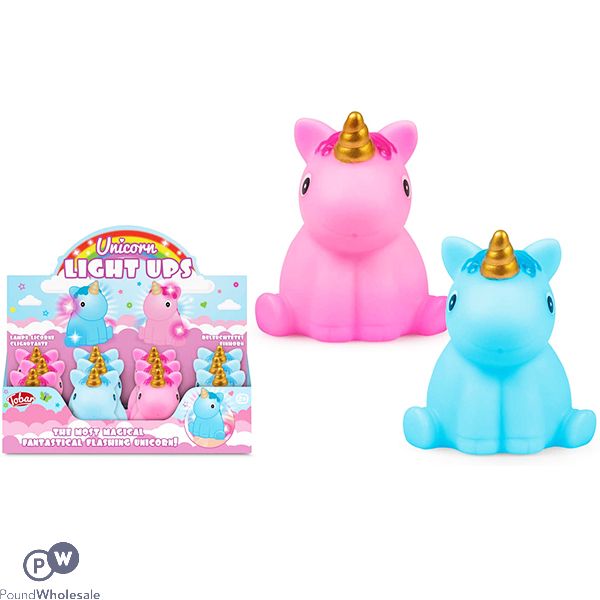 Tobar Light-up Unicorn Toy Cdu Assorted Colours