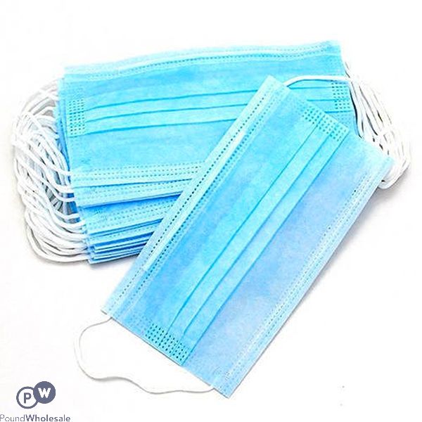 Disposable 3-ply Face Mask With Elastic Ear Loop 50pc