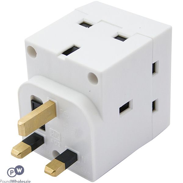 Elpine 3way Adaptors 13a-240v-ac Bs1363 10pc