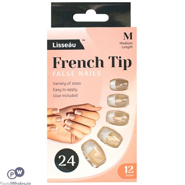 Glamorize French False Hand Nails 24 Pack